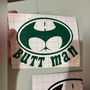 Butt Man Vinyl Decal 🦇